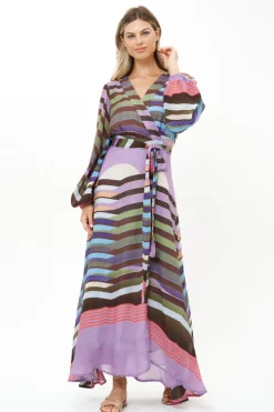 Oliphant Wrap Dress- Solstice Lilac
