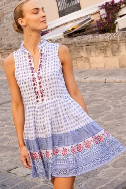 Oliphant Yoke Dress- Borrego Navy