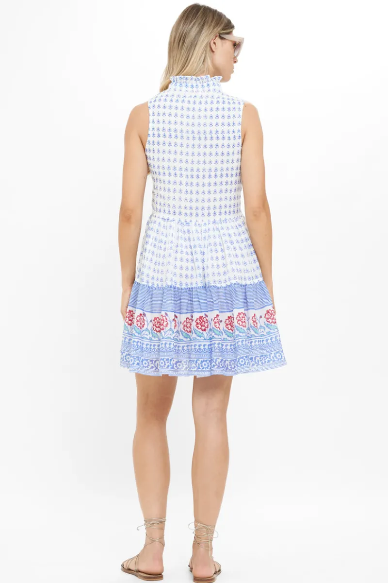 Oliphant Yoke Dress- Borrego Navy